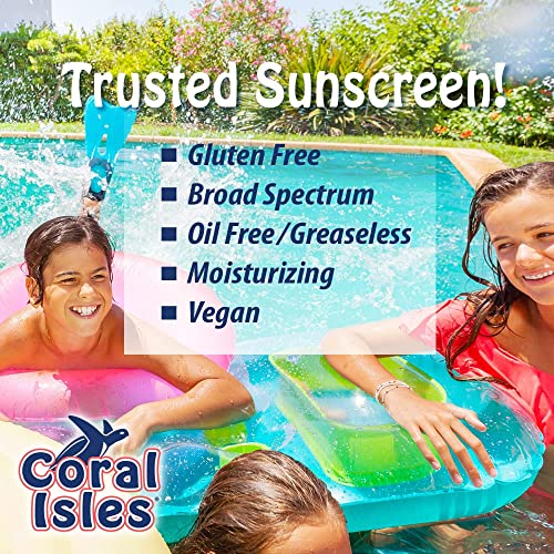 Coral Isles Reef Sigurna krema za sunčanje SPF 50 losion | Octinoksat & Oxybenzone Besplatno, Sukladni sa Havajima,