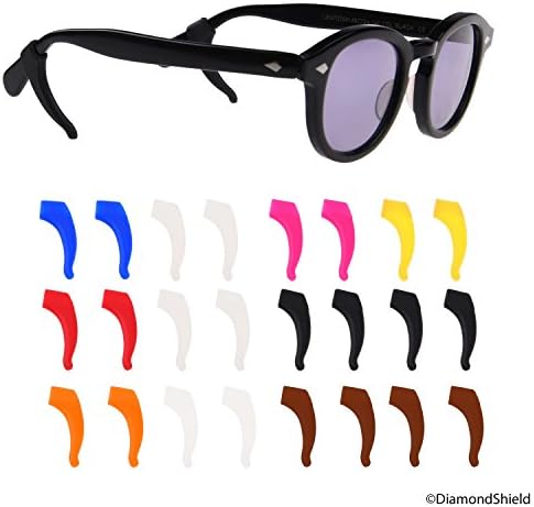 Podesive ručke slušalica za naočare - 12 para - 2x prozirno bijele, 2x crne, 2x smeđe, 1x bijele, 1x vruće