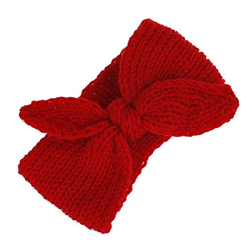 Turban-traka za glavu Warm-Rabbit-Knot-Hair-Band Baby-Girl-Knit Head Wrap za novorođenčad, malu djecu i