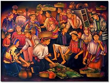 Gvatemala Art Mayan Art Južna Amerika latinoameričko umjetničko slikarstvo plakat zidni dekor platno