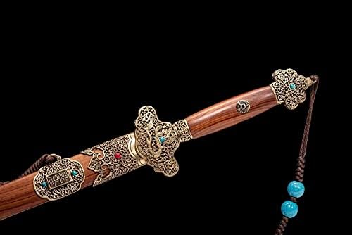 GLW ručno rađeni mač ručno rađeni QING Mač uzorak preklopljeni čelični gline kaljeno kungfu sablja