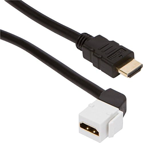 Kupčev poenta HDMI Keystone kabel, 6ft 28 AWG, sa Ethernet-om žena-mužjaka