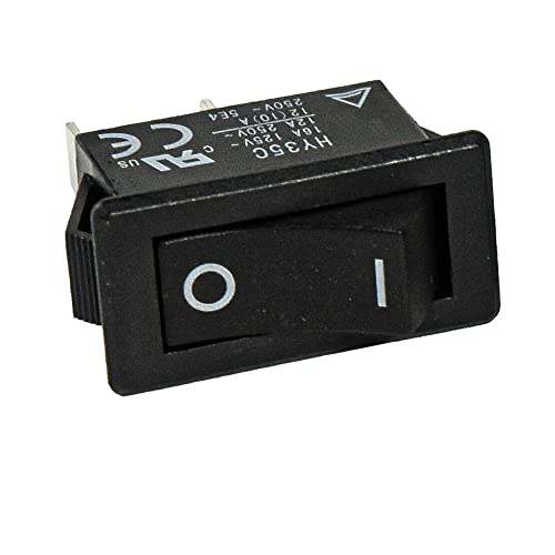 HQRP On Off Rocker Switch 2-krak 16a 125V kompatibilan sa Delta 1343614 SM600 SS250 40-560 40-540 testera za pomeranje, UL naveden
