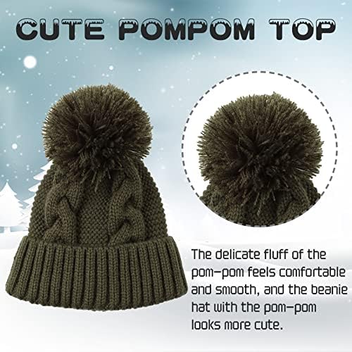 JANGANNSA Winter Knit Baby Hat Twist Top Beanie za dječake Djevojke dječje dijete dječje dijete Beanie