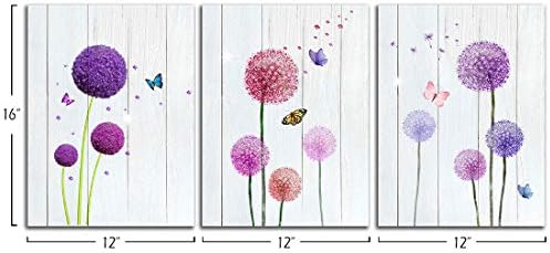 Loomarte zid od maslačka umjetnost za dnevni boravak spavaća soba cvjetno slikarstvo cvijet leptir slika platno