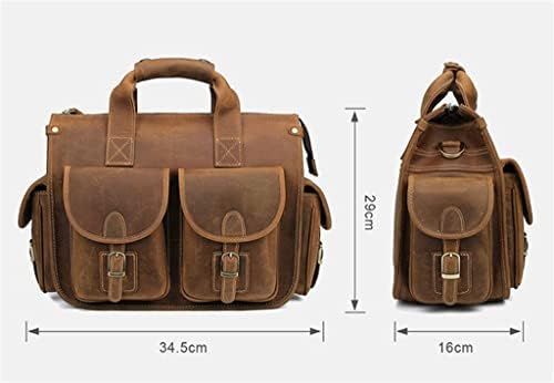 SDFGH torbe za muškarce kožna muška torbica za 14 inčni laptop torba za prijenosnu kožnu torbu za muškarce za