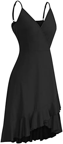 ZEFOTIM ljetne haljine za žene 2023 v trake za špagete sa izrezom Ležerna cvjetna haljina za