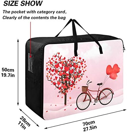 N / A ugaone torba za pohranu velikog kapaciteta - boloi za bicikliste u obliku srca u obliku srca prekrivaju