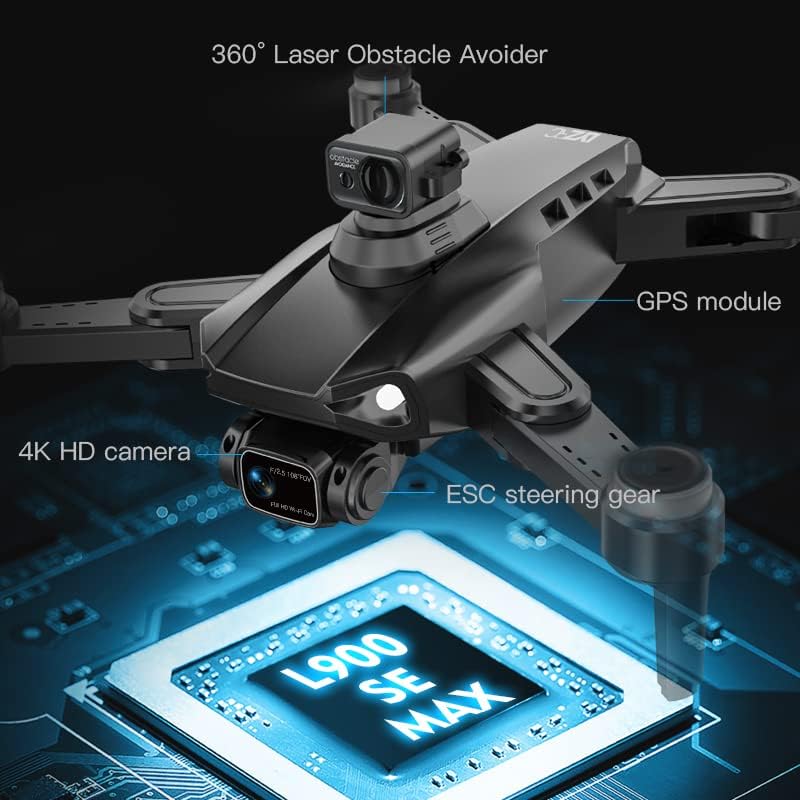 L900 Pro se Max 4K HD kamera Drone sa laserskim izbjegavanje prepreka, Easy GPS Quadcopter za početnika,
