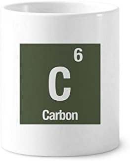 C Carbon hemijski element Naučna četkica za zube Penal šalica od keramičke postolje za olovke