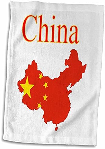 3Droza Slika Kineskih zastava Simboli na obrisu Kine - Ručnici