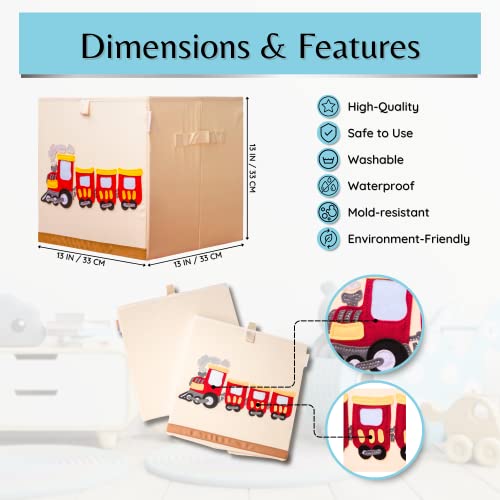Proizvod 4 Djeca - Kutija za pranje Igračke za polaganje Cube, platna igračka Organizator za djecu