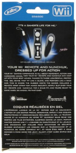 Wii Remote & Nunchuk kože - Crna