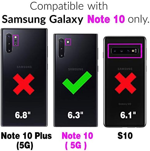 Futrola za telefon za Samsung Galaxy Note 10 Folio Flip Wallet Case, PU kožni držač kreditne kartice