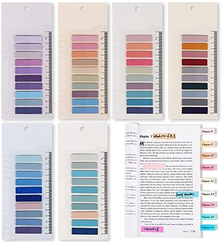 Cchude 1200 kom kartice indeksa ljepljive plastike Morandi markeri stranica u boji kartice datoteka u boji
