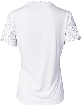NOKMOPO ženske majice Casual Plus Size jednobojna čipkasta spojnica bez rukava okrugli vrhovi