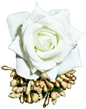 Tarini Galerija Crvena Gajra i bijela ruža cvijet klip Combo umjetni cvijet kosa punđa Pribor Indijski