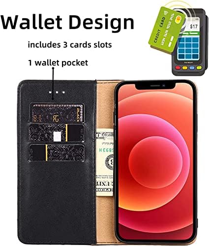 Coepmg Flip Case za iPhone 14/14 Plus / 14 Pro / 14 Pro Max, izdržljiva kožna Navlaka za telefon sa držačem za kartice zaštitni nosač otporan na udarce