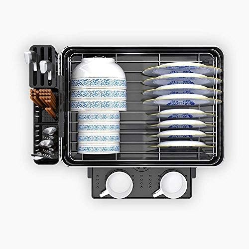 WHLMYH moderna kuhinjska polica od nerđajućeg čelika, kuhinjska polica za odvod posuđa stalak za posuđe držač