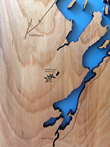 Drvena Karta Zidna Viseća: Crno Jezero New York