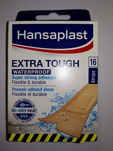 Hansaplast Extra Tough vodootporan 16-a-prozračan osigurava jak, fleksibilan& izdržljiv