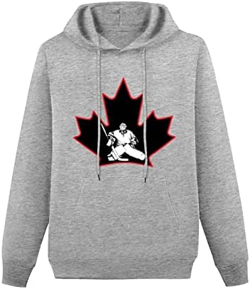 Kanada Hokej na ledu javorov Duks od flisa s kapuljačom s kapuljačom s džepovima