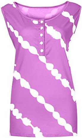 Ženski ljetni vrhovi kravata cisterna za bojenje TOP ženski majica bez rukava Casual workout vrhova