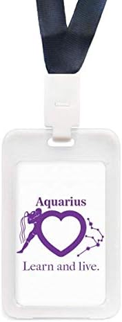 Motivacija Constellation Love Aquarius transparentan id kreditna kartica držač Protecter rukav