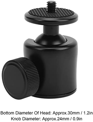 Vifemify Camera Mini kuglica s gumenom pločom za 360 ° glava s stativom za SLR kameru može se rotirati