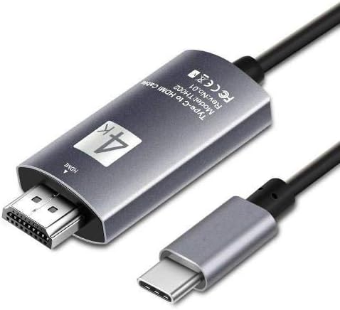 Boxwave Cable kompatibilan sa JBL-om Reflect Mini NC - SmartDisplay kabl - USB tip-c do HDMI, USB C / HDMI kabel za JBL Reflect Mini NC - Jet Black
