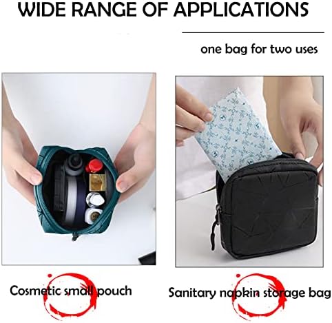 CCLEOOCOO torba za čuvanje higijenskih uložaka, kožna vodootporna ženska torba za prvu menstruaciju