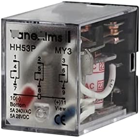 Electromagnetic Coil General Dpdt power Relay MY3NJ 8Pins HH53P DC12V 24V AC220V Miniature Relay