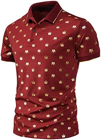 Polo-majica u obliku krune za muškarce, casual majica kratkih rukava majica majica modna oblikovana naklona