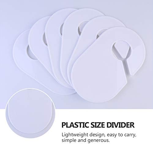 Anoudno vješalice za novorođene 18pcs plastični ormar veličine razdjelnika odjeća za oblaganje Viseća odjeće Razdjelnik za sortiranje veličine odjeće