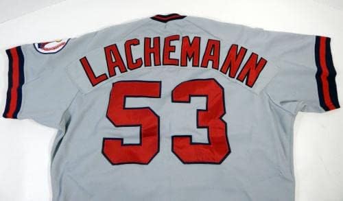1989 Kalifornija Angels Marcel Lachemann 53 Igra Polovna siva Jersey ASG P RM 44 1 - Igra Polovni MLB