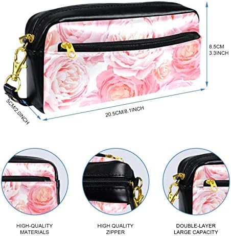 Tbouobt kozmetičke vrećice za žene, šminke toaletna toaletska torba Organizator, cvijeće cvjetna ružičasta ruža
