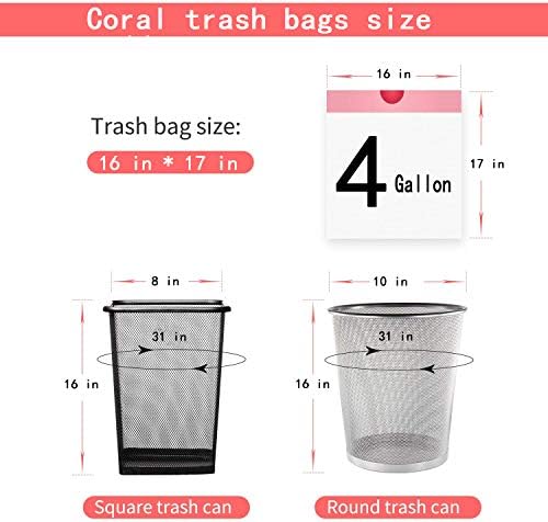 Pamboni mirisa u obliku kampiranja za smeće / vreće za smeće 4 galonske vreće za smeće / vrećice