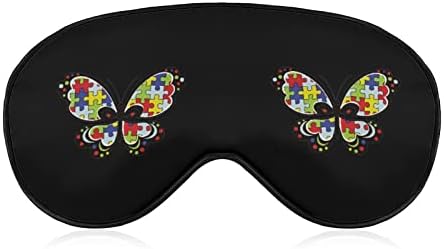Austim puzzle leptir mekane maske za oči sa podesivim laganim svjetovnim očima za spavanje