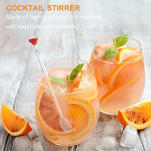Hemoton 10kom akrilni koktel Swizzle Stirler Sticks kafa Stirrers Ice Drink napitak Stir Sticks za kućni