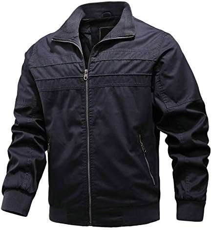 AdSSDQ bomber jakna za muškarce, zimski izrez Moderni kaput muški biciklizam pamučna jakna