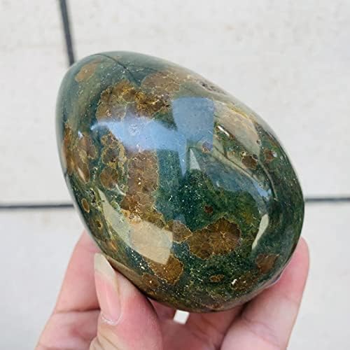 570g Prirodni okean Jasper Kvarcni jaje Crystal Sphere Mineral uzorak zacjeljivanje