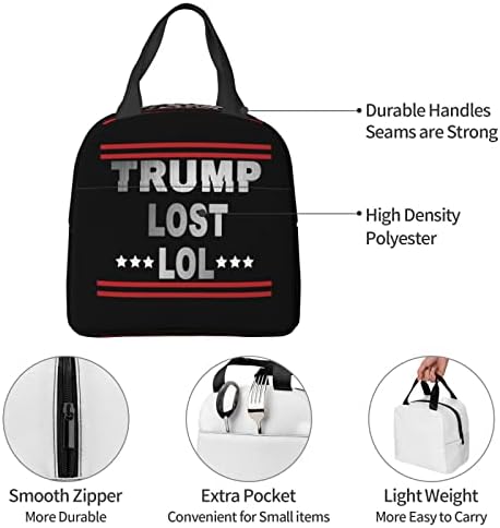 Swpwab Donald Trump izgubio lol višekratnu prenosna folija zadešena izolirana bento torba za muškarce