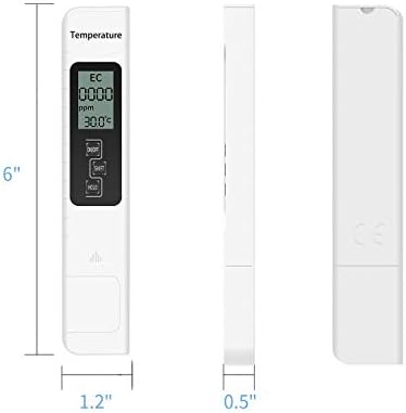 OUMIJ 3-IN-1 TDS mjerač digitalne vode Tester vode Kvalitet TDS EC mjerač mjerenja temperature