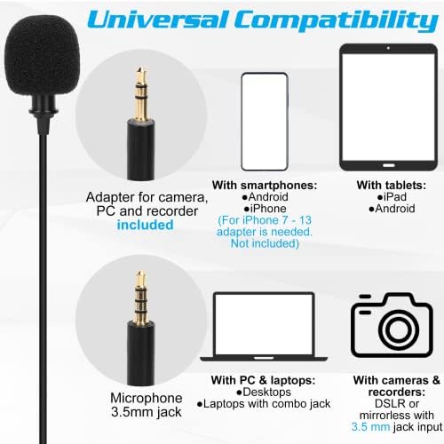 Profesionalni ocena Lavalier Revel mikrofon za ginee P15 PRO kompatibilan sa iPhone telefonom ili blogovima