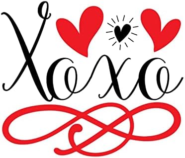 Dan zaljubljenih naljepnica naljepnica za zid Xoxo vrtić uklonjivi zidni dekor ljubavi Praznici Valentine vinilne
