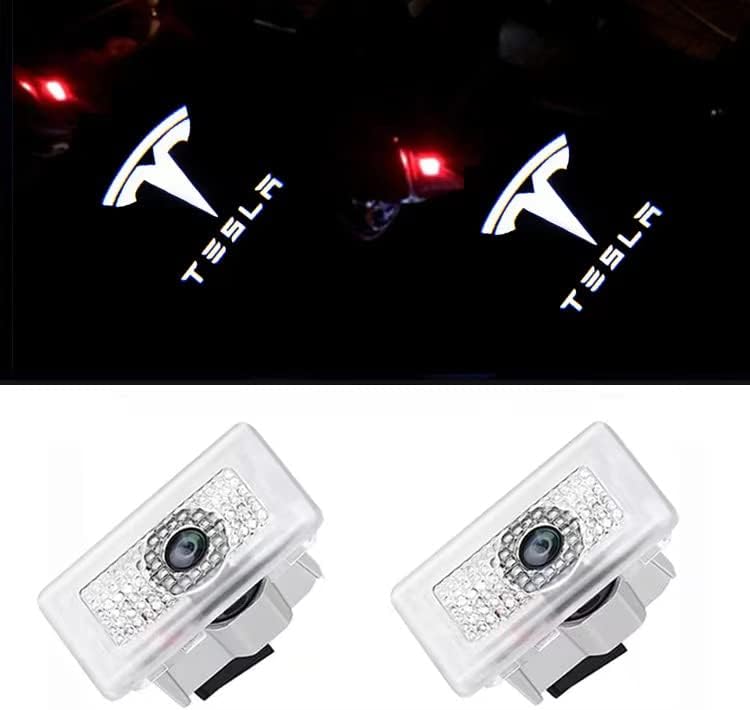 Svjetla za vrata logo projektor za Model 3/Y/S/X dodatna oprema ， ltra-svijetlo LED svjetlo za dobrodošlicu,