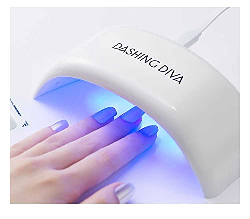 Dashing Diva Glaze Salon Nails Starter Set-Rosewater Glaze gel naljepnice za nokte sa Pro LED lampom