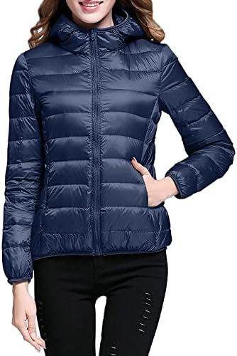 Ženska jakna Zimska topla labava fit lagana kapuljača sa džepovima Zip up vanjske čvrste hladne vremenske