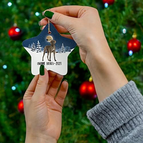 Tigrasti Dogi ornamenti za božićno drvce 2023 personalizirano ime pokloni 2024 novogodišnji ukrasi bijela