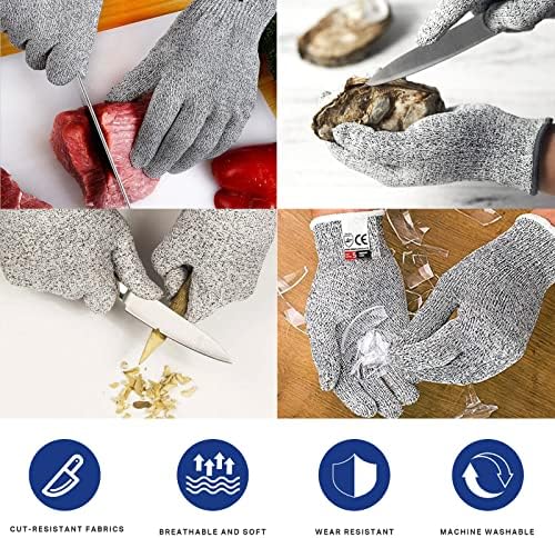 LOKNGXU rukavice otporne na rez nivo 5 Zaštita kvaliteta hrane, štiti ruke od povreda,kuhinjske radne